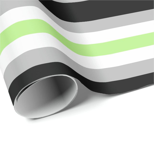 Papel De Presente Bandeira do Orgulho Agênero (Ponta do rolo)