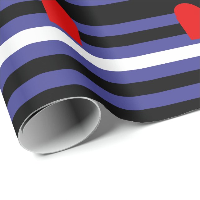 Papel De Presente Bandeira do Orgulho de Couro (Ponta do rolo)
