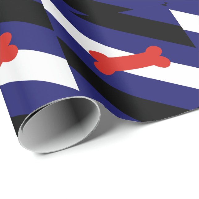 Papel De Presente Bandeira do Orgulho do Brinquedo Canino (Ponta do rolo)