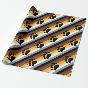 Papel De Presente Bandeira do orgulho do urso