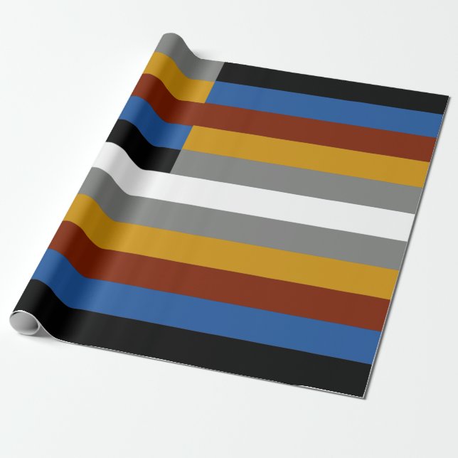 Papel De Presente Bandeira do Orgulho Freak (Desenrolado)