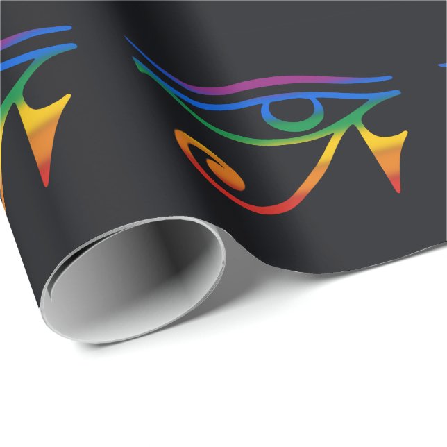 Papel De Presente Bandeira do Orgulho Gay Gótico (Ponta do rolo)