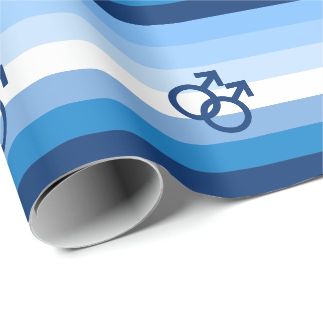 Papel De Presente Bandeira do Orgulho Gay MLM (Ponta do rolo)