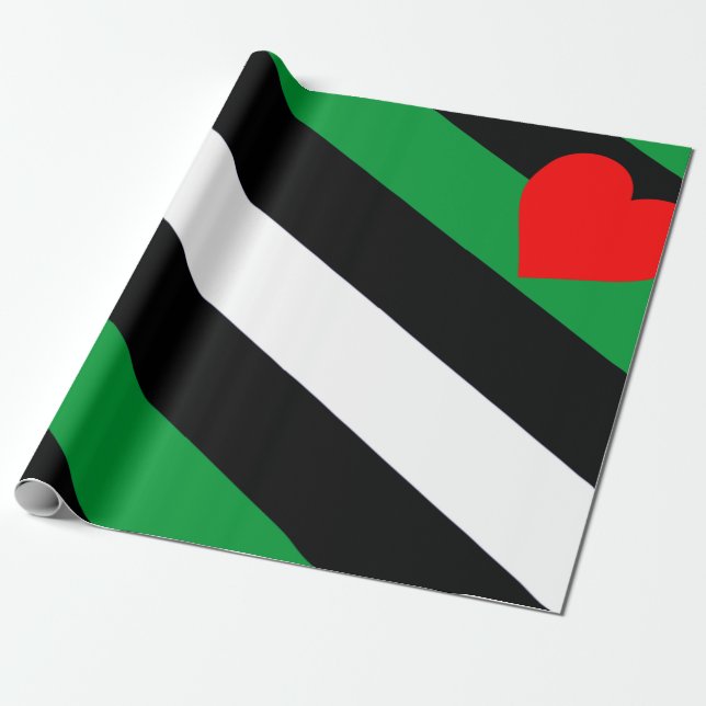 Papel De Presente Bandeira do Orgulho Leather Boi (Desenrolado)