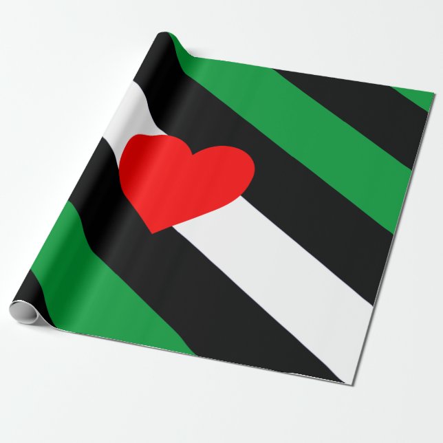 Papel De Presente Bandeira do Orgulho Leather Boi (Desenrolado)
