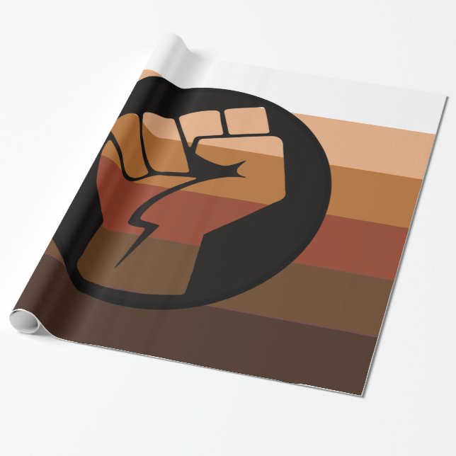 Papel De Presente Bandeira do Orgulho POC (Desenrolado)