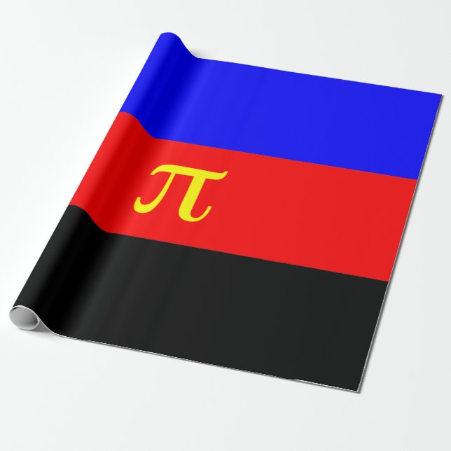 Papel De Presente Bandeira do Orgulho Poliamoroso (Desenrolado)
