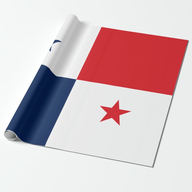 Papel De Presente Bandeira do Panamá (Desenrolado)