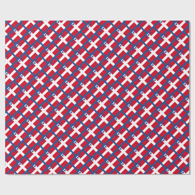Papel De Presente Bandeira do Piemonte (região italiana) (Aberto)