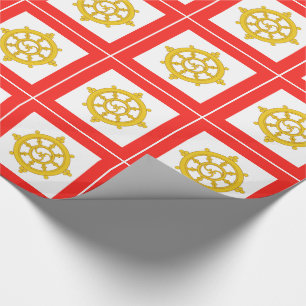 Papel De Presente Bandeira do Reino de Siquim