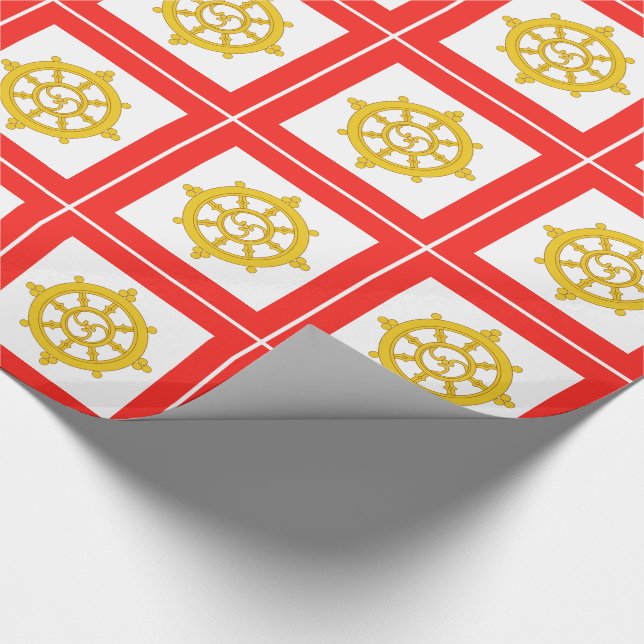 Papel De Presente Bandeira do Reino de Siquim (Ponta)