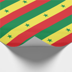 Papel De Presente Bandeira do Senegal
