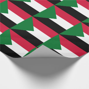 Papel De Presente Bandeira do Sudão