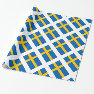 Papel De Presente Bandeira do sueco da suecia de Sverige