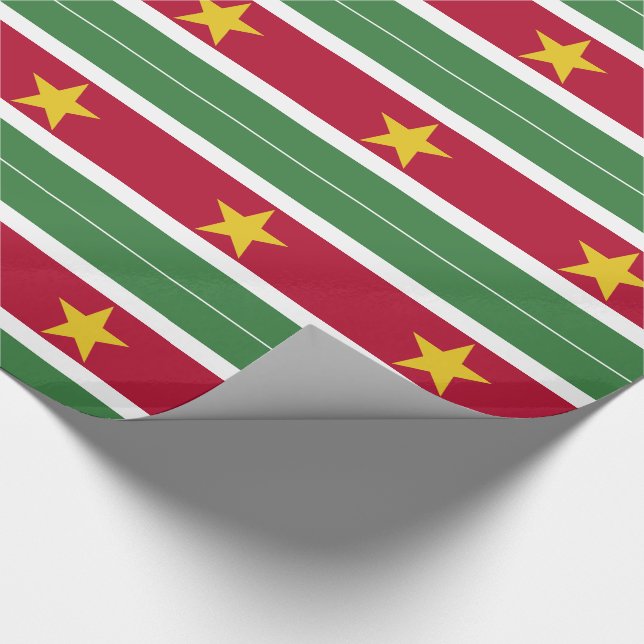 Papel De Presente Bandeira do Suriname (Ponta)