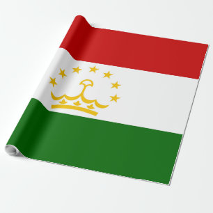 Papel De Presente Bandeira do Tajiquistão