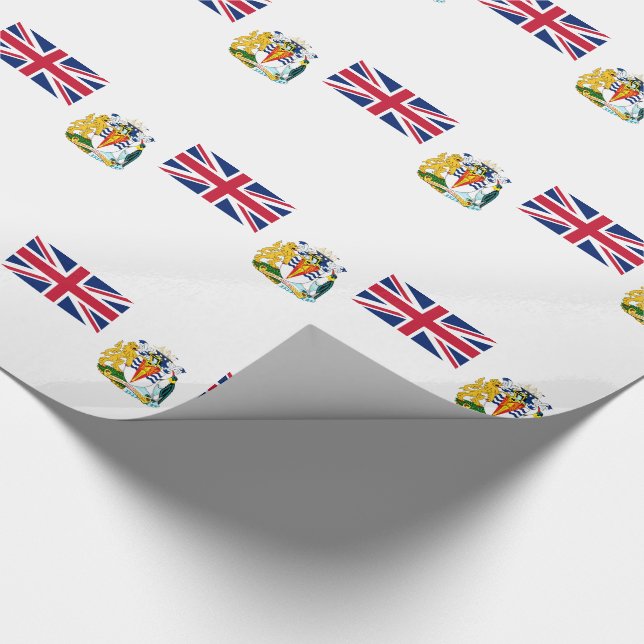 Papel De Presente Bandeira do Território Antártico Britânico (Ponta)