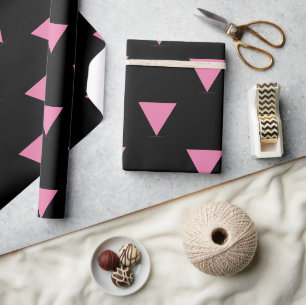 Papel De Presente bandeira do triângulo rosa SlipperyJoe's símbolo r