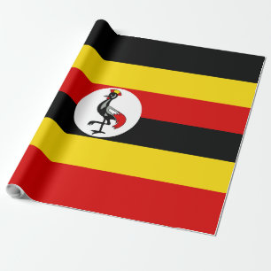 Papel De Presente Bandeira do Uganda