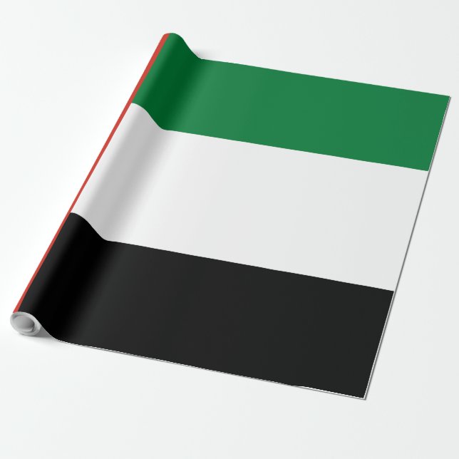 Papel De Presente bandeira dos Emirados Árabes Unidos (Desenrolado)