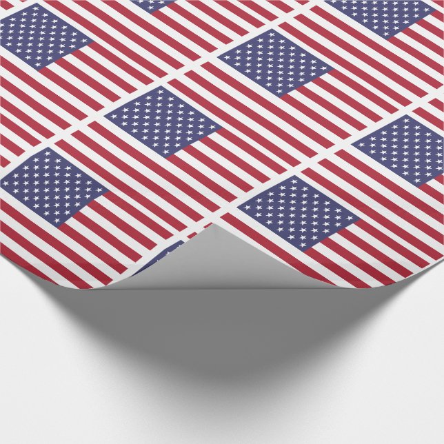 Papel De Presente Bandeira dos Estados Unidos (Ponta)