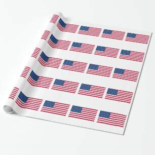 Papel De Presente Bandeira dos Estados Unidos da América