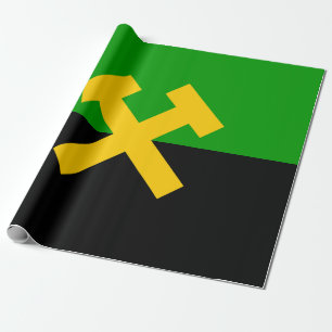 Papel De Presente Bandeira dos Mineiros e dos Trabalhadores das Mina