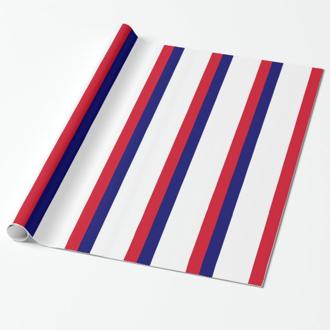 Papel De Presente Bandeira França (Desenrolado)