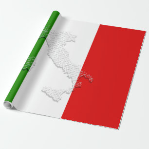 Papel De Presente Bandeira italiana