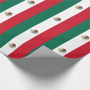 Papel De Presente Bandeira Mexicana