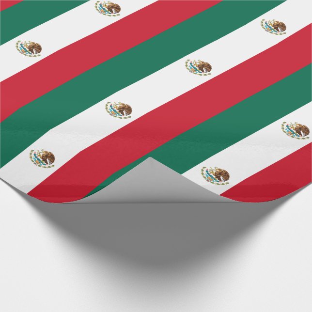 Papel De Presente Bandeira mexicana (Ponta)