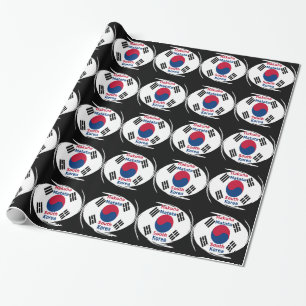 Papel De Presente Bandeira Nacional da Coreia do Sul: Orgulho do Tae