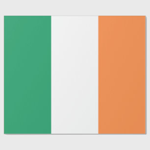 Papel De Presente Bandeira Nacional da Irlanda, padrão irlandês, Est
