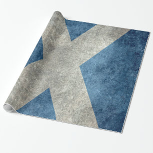 Papel De Presente Bandeira nacional de Scotland - versão do vintage
