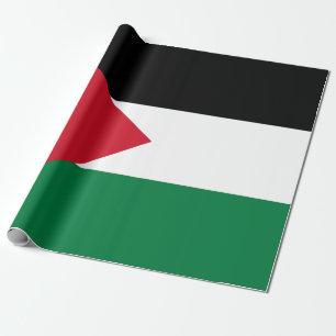 Papel De Presente Bandeira Palestiniana (Palestina)