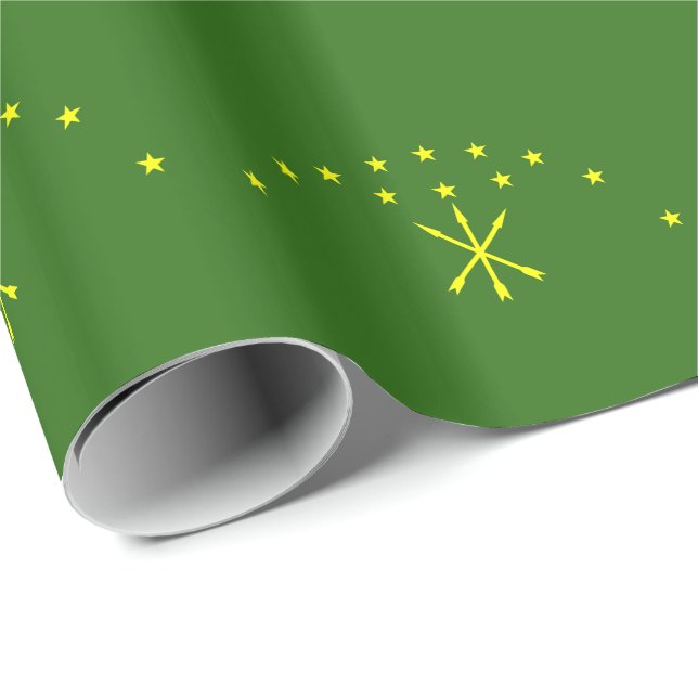 Papel De Presente Bandeira Patriótica da Adigueia (Ponta do rolo)