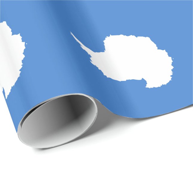 Papel De Presente Bandeira Patriótica da Antártida (Ponta do rolo)