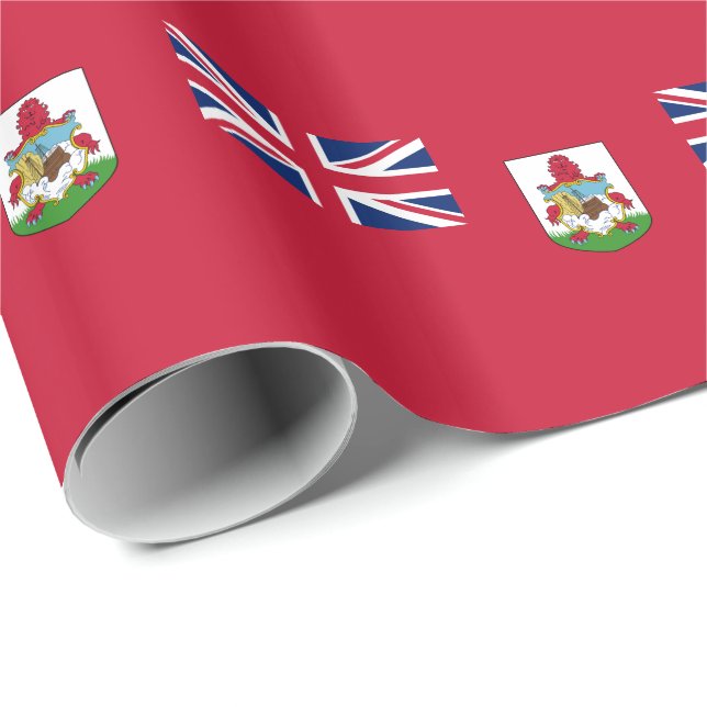 Papel De Presente Bandeira Patriótica das Bermudas (Ponta do rolo)