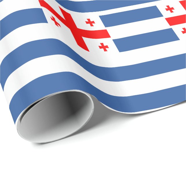 Papel De Presente Bandeira Patriótica de Adjara (Ponta do rolo)