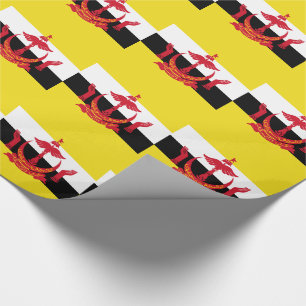 Papel De Presente Bandeira Patriótica de Brunei