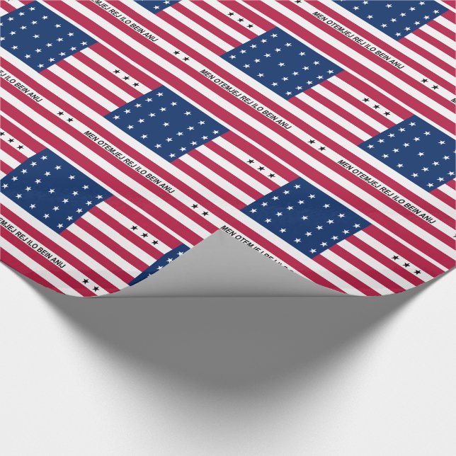 Papel De Presente Bandeira Patriótica do Atol Bikini (Ponta)