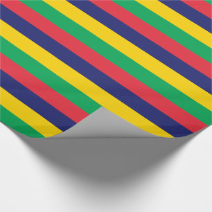 Papel De Presente Bandeira Patriótica Maurícia