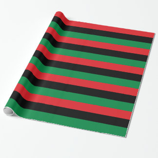 Papel De Presente Bandeira preta e verde vermelha