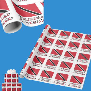 Papel De Presente Bandeira Trinitária e Tobagona de Trinidad e Tobag