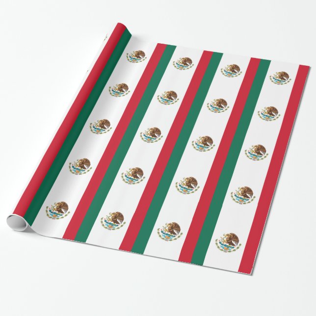 Papel De Presente Bandera do México - Bandeira do México - Bandeira  (Desenrolado)