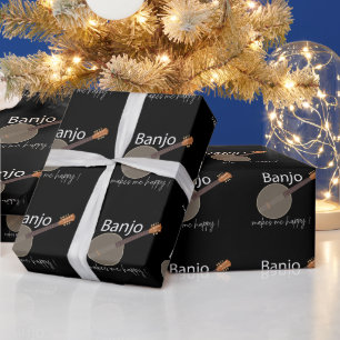 Papel De Presente Banjo Me Faz Feliz