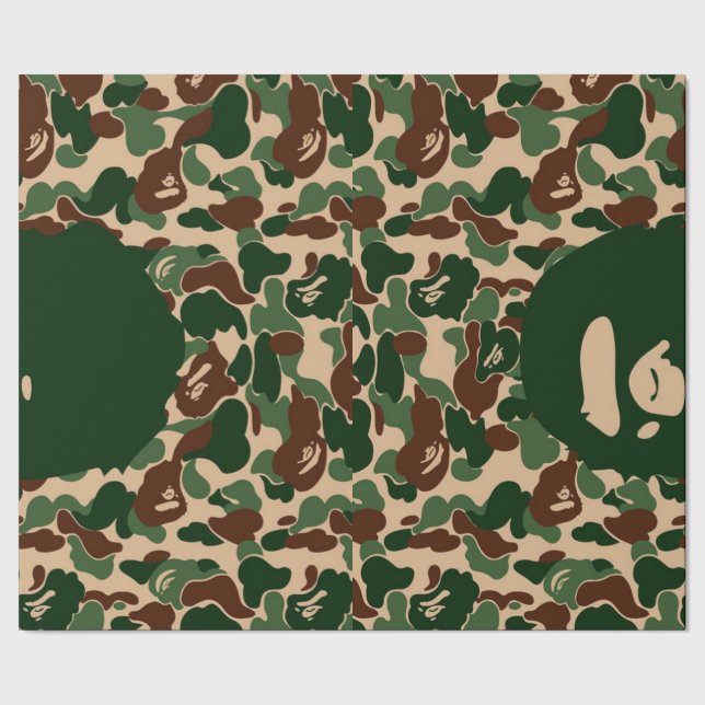 Papel De Presente bape Camo monkey hypebeast (Barra)