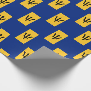 Papel De Presente BARBADOS FLAG Patriótico