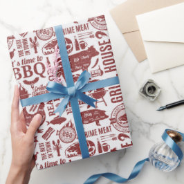 Papel De Presente Barbecue Bbq Grilling