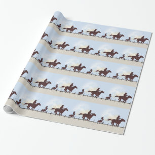 Papel De Presente Barbed Wire Cowboy Wifboy Wrap